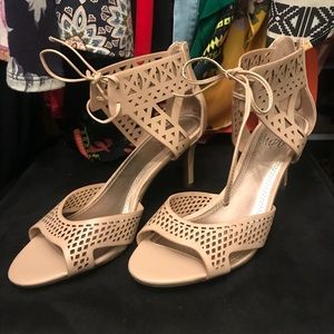 Impo ankle lace up heels